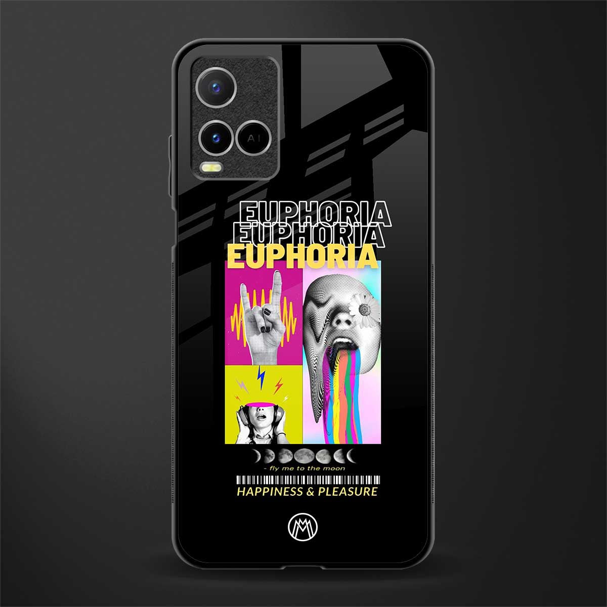 euphoria glass case for vivo y33s vivo y33t image