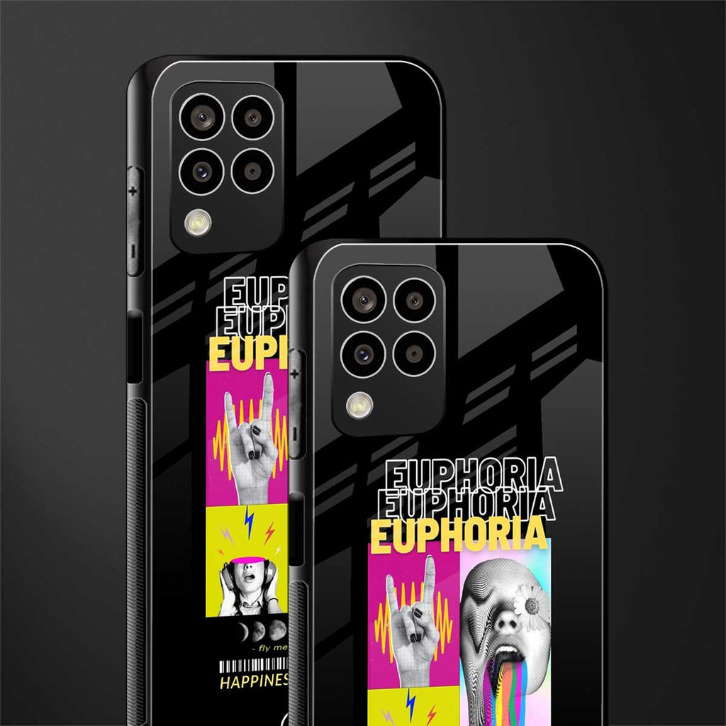 euphoria back phone cover | glass case for samsung galaxy m33 5g