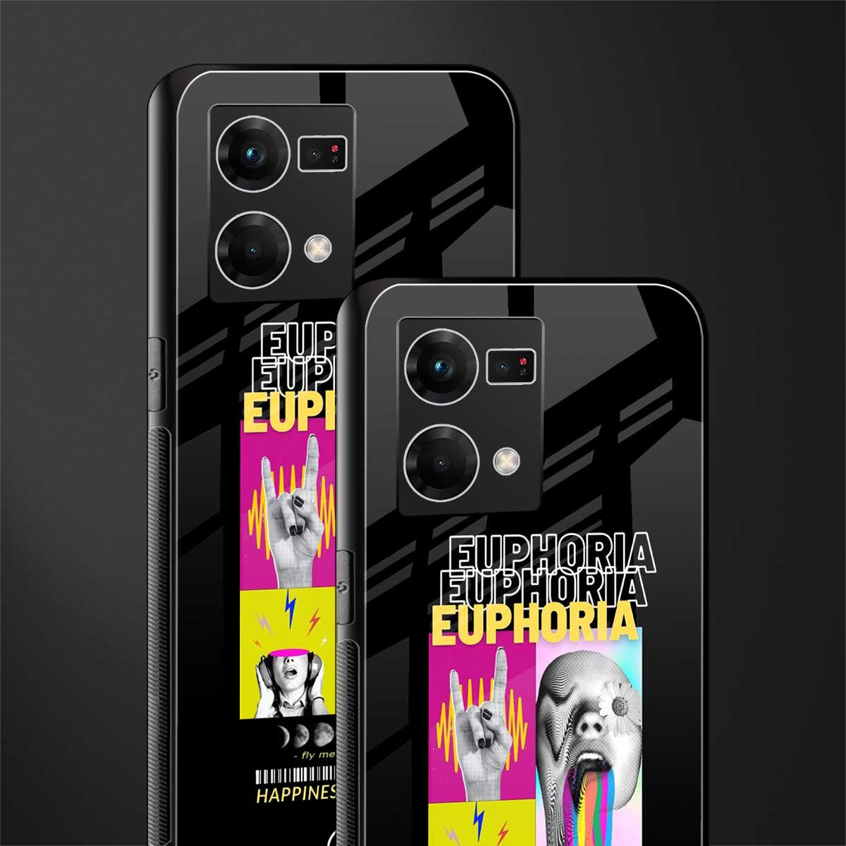 euphoria back phone cover | glass case for oppo f21 pro 4g