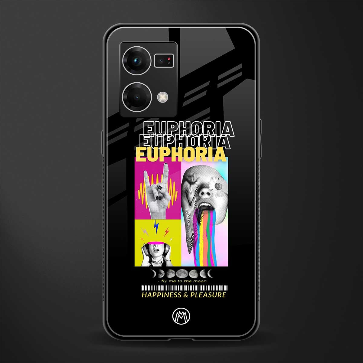 euphoria back phone cover | glass case for oppo f21 pro 4g