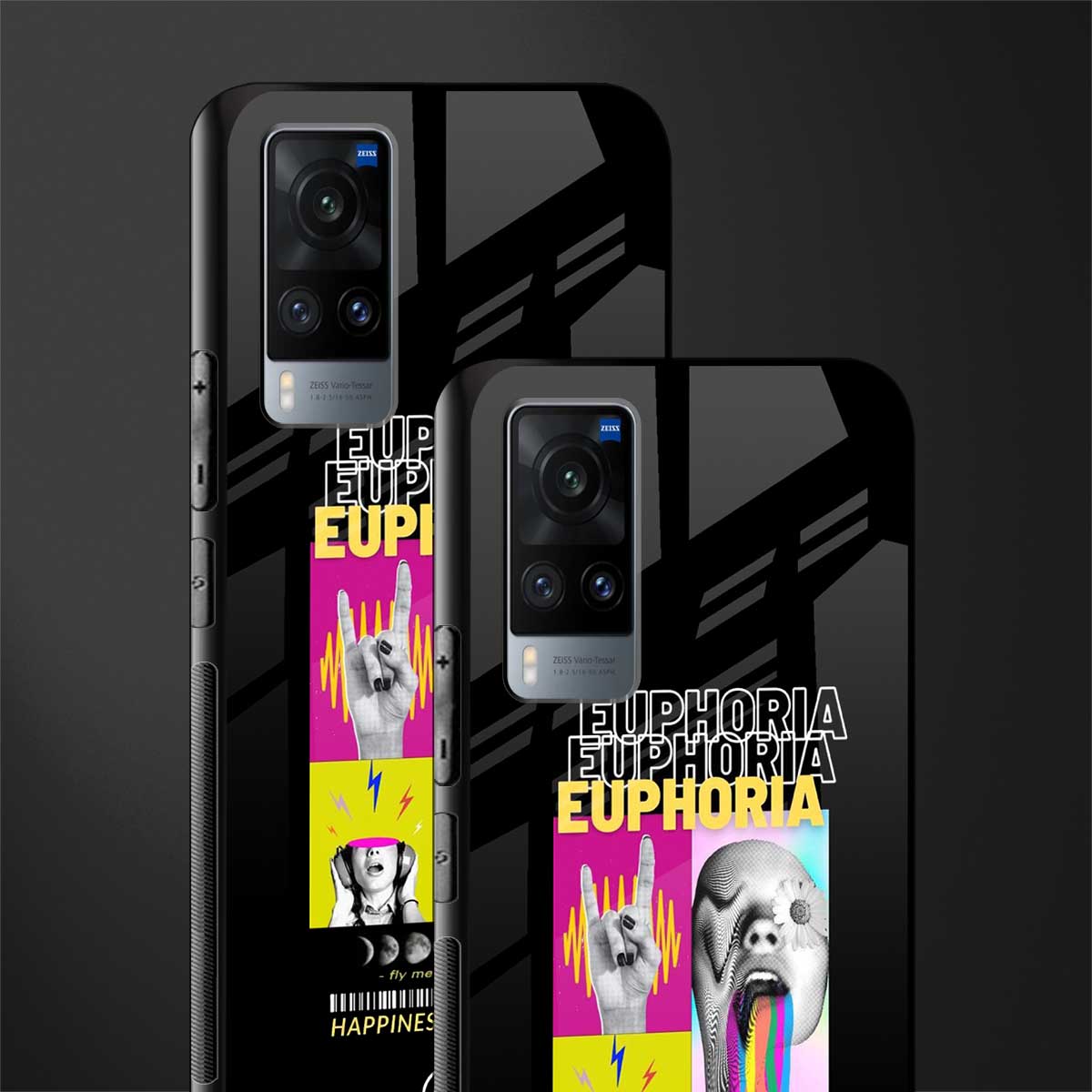 euphoria glass case for vivo x60 image-2