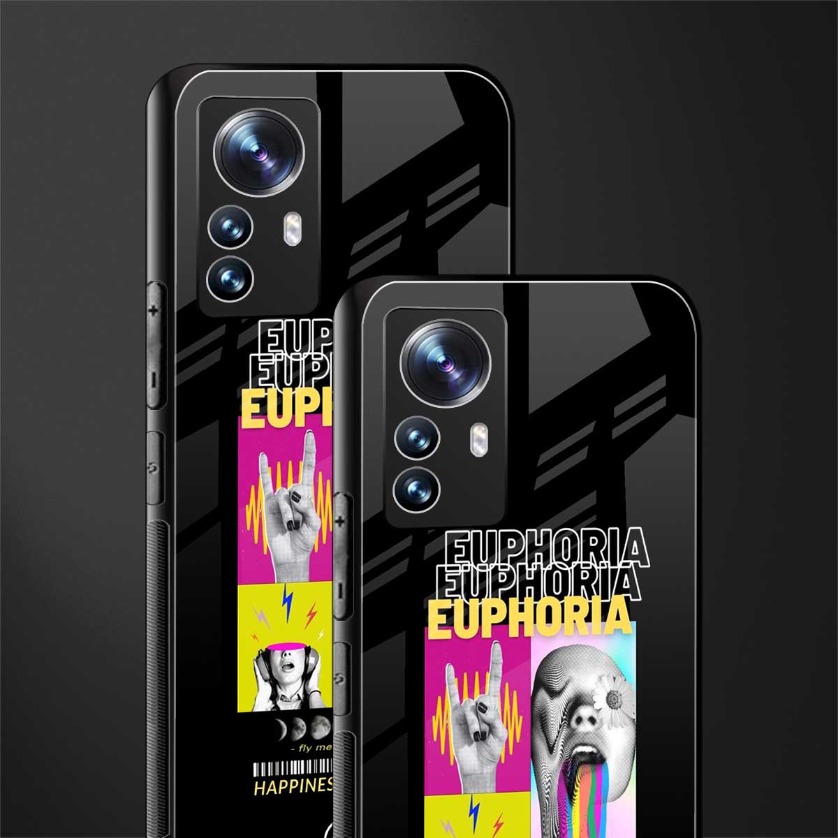 euphoria back phone cover | glass case for xiaomi 12 pro