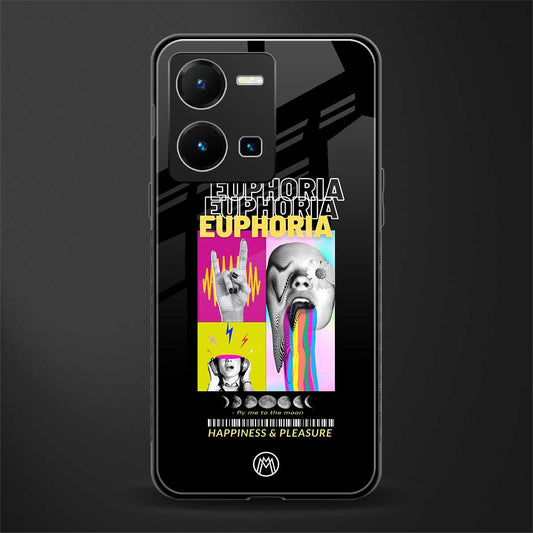 euphoria back phone cover | glass case for vivo y35 4g