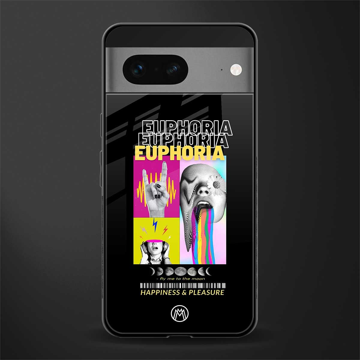 euphoria back phone cover | glass case for google pixel 7