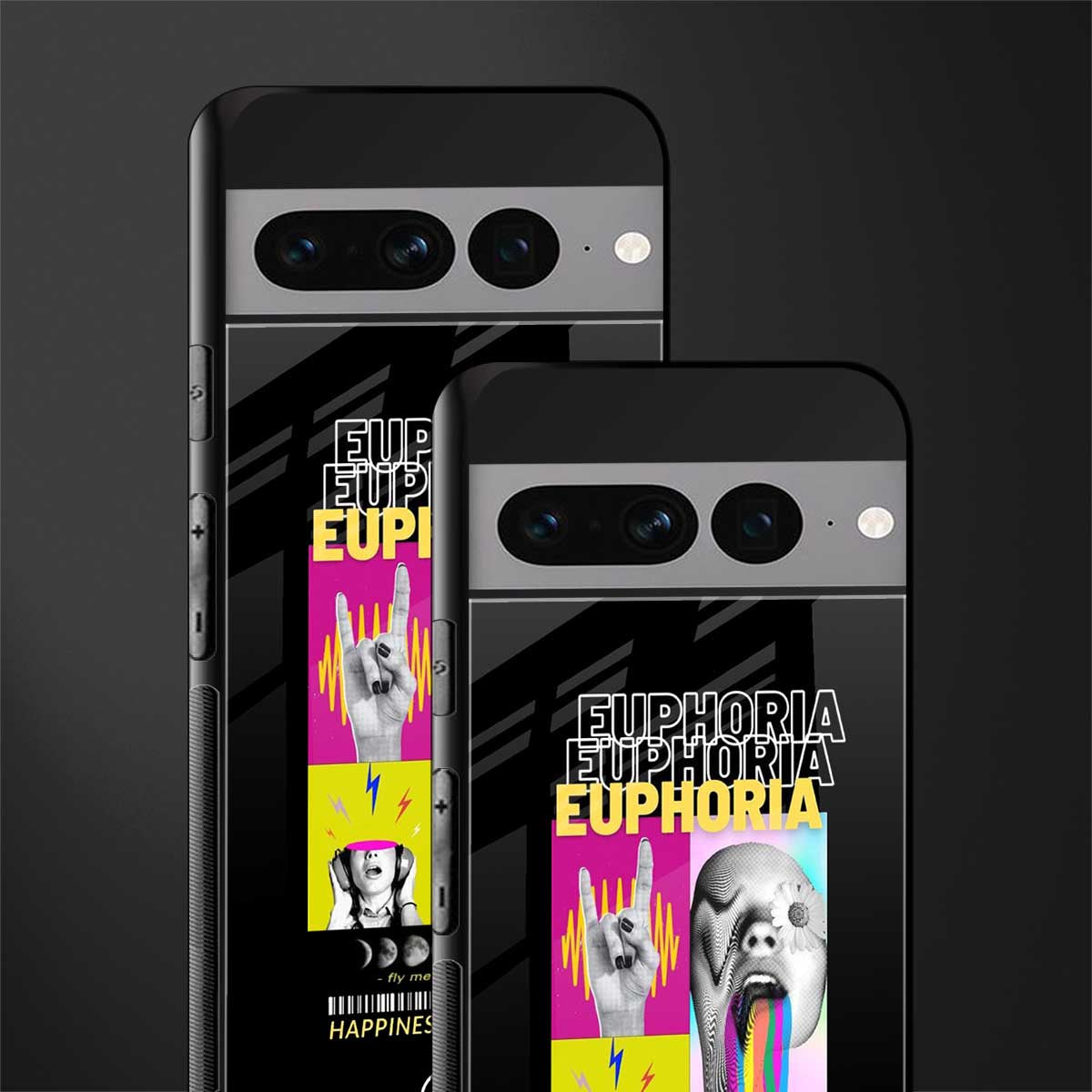 euphoria back phone cover | glass case for google pixel 7 pro