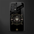 evil eye mandala black back phone cover | glass case for samsung galaxy a53 5g