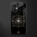 evil eye mandala black back phone cover | glass case for oppo f21 pro 5g
