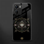 evil eye mandala black back phone cover | glass case for vivo y16