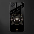 evil eye mandala black back phone cover | glass case for samsung galaxy f42