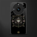 evil eye mandala black back phone cover | glass case for realme 11 pro 5g
