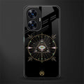 evil eye mandala black back phone cover | glass case for realme c55