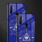 evil eye mandala blue glass case for realme narzo 10a image-2