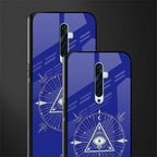 evil eye mandala blue glass case for oppo reno 2f image-2