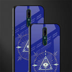 evil eye mandala blue glass case for oppo f11 image-2