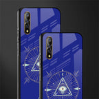 evil eye mandala blue glass case for vivo z1x image-2