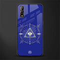 evil eye mandala blue glass case for vivo z1x image