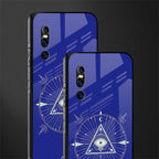 evil eye mandala blue glass case for vivo v15 pro image-2
