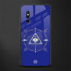 evil eye mandala blue glass case for vivo v15 pro image