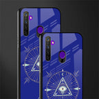 evil eye mandala blue glass case for realme 5 image-2