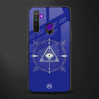 evil eye mandala blue glass case for realme 5 image