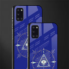 evil eye mandala blue glass case for samsung galaxy a31 image-2