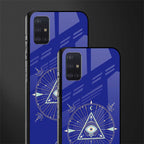 evil eye mandala blue glass case for samsung galaxy a71 image-2
