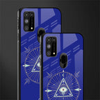 evil eye mandala blue glass case for samsung galaxy m31 prime edition image-2