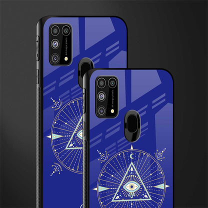 evil eye mandala blue glass case for samsung galaxy f41 image-2