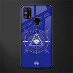 evil eye mandala blue glass case for samsung galaxy f41 image