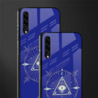 evil eye mandala blue glass case for samsung galaxy a30s image-2