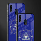 evil eye mandala blue glass case for samsung galaxy m10s image-2