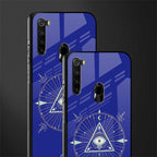 evil eye mandala blue glass case for redmi note 8 image-2