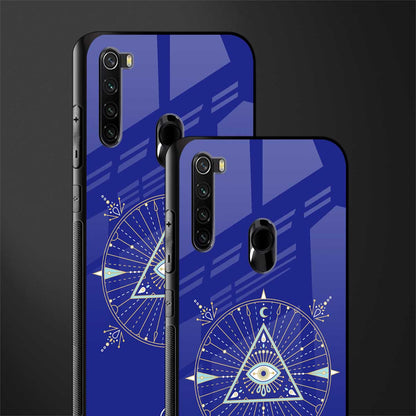 evil eye mandala blue glass case for redmi note 8 image-2