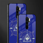 evil eye mandala blue glass case for redmi note 8 pro image-2