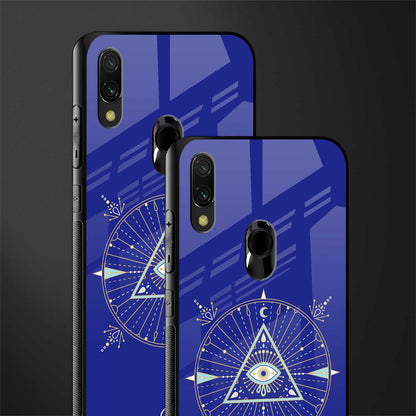 evil eye mandala blue glass case for redmi 7redmi y3 image-2