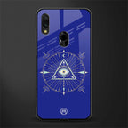 evil eye mandala blue glass case for redmi note 7s image