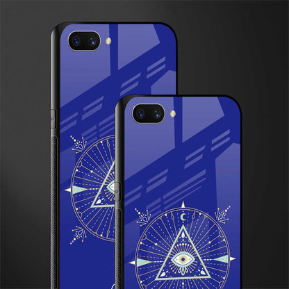 evil eye mandala blue glass case for realme c1 image-2