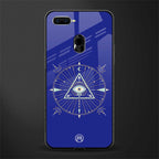 evil eye mandala blue glass case for oppo a7 image