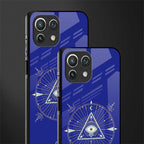 evil eye mandala blue glass case for mi 11 lite image-2