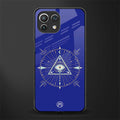 evil eye mandala blue glass case for mi 11 lite image