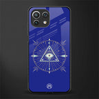 evil eye mandala blue glass case for mi 11 lite image