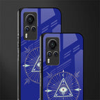 evil eye mandala blue glass case for vivo x60 pro image-2