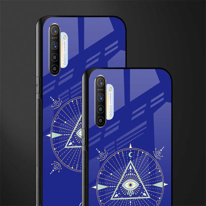 evil eye mandala blue glass case for realme xt image-2