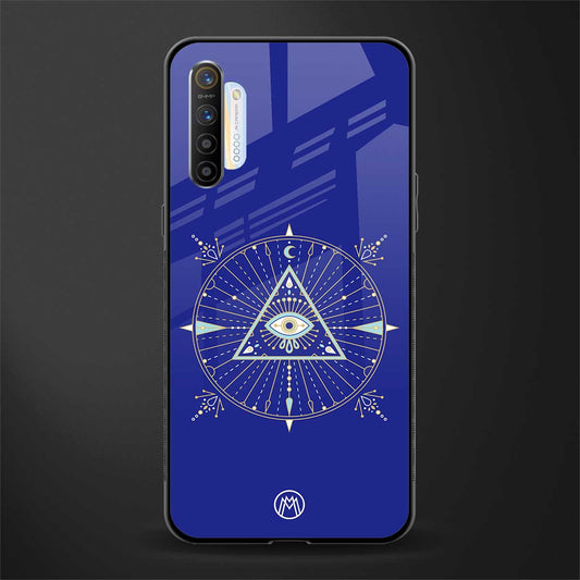 evil eye mandala blue glass case for realme x2 image