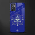 evil eye mandala blue glass case for vivo v23e image