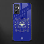 evil eye mandala blue glass case for vivo v23e image