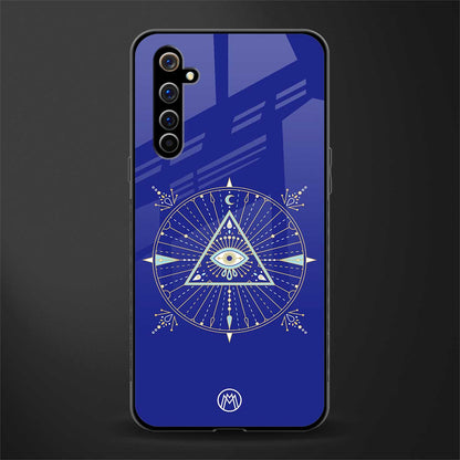 evil eye mandala blue glass case for realme x50 pro image