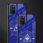 evil eye mandala blue glass case for samsung galaxy s10 lite image-2