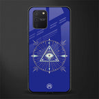 evil eye mandala blue glass case for samsung galaxy s10 lite image
