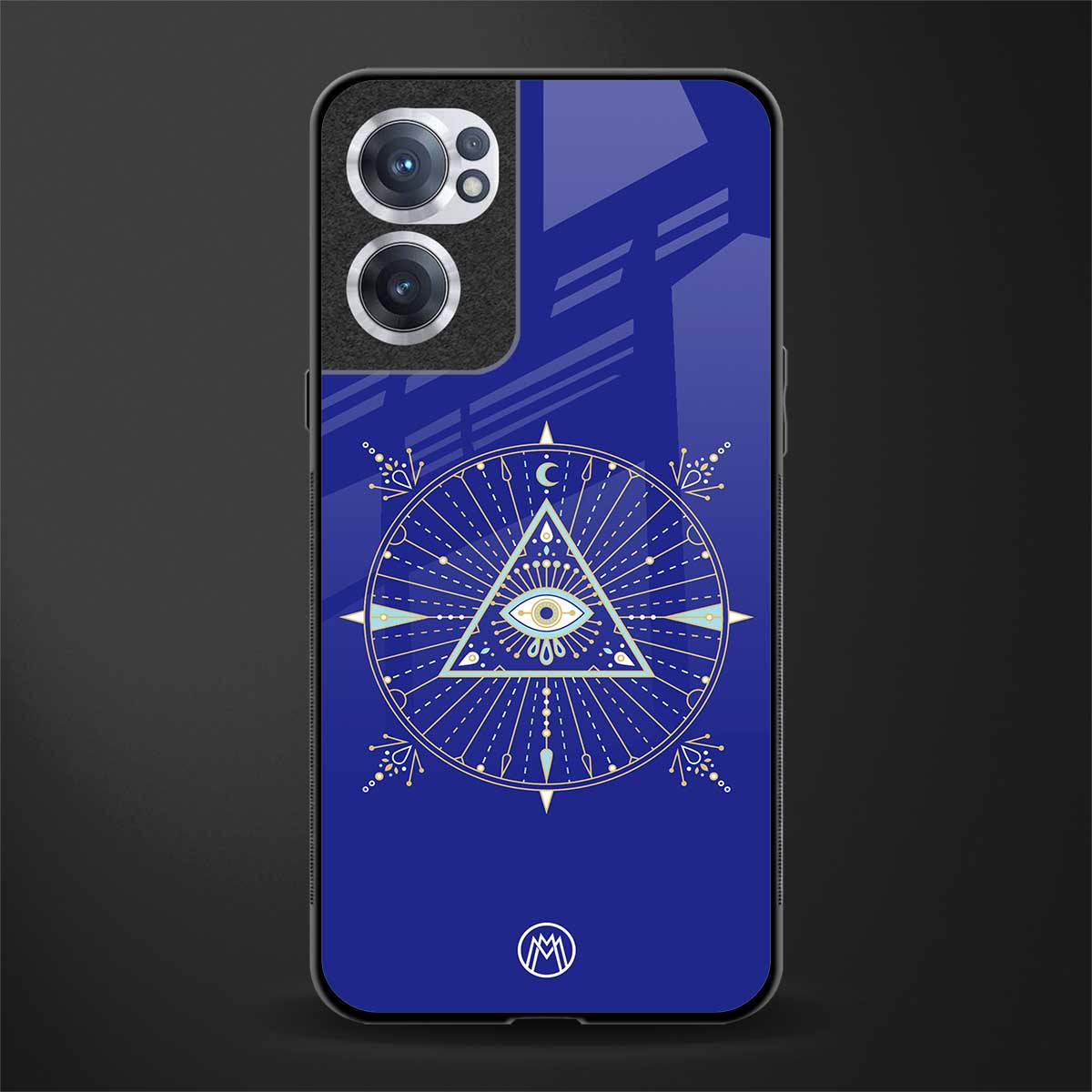 evil eye mandala blue glass case for oneplus nord ce 2 5g image